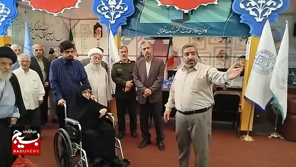 حضور دختر امام خمینی(ره) در گیلان