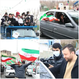 فیلم/ مصاحبه های متفاوت در راهپیمایی ۲۲ بهمن در کرج