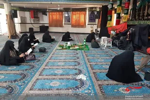 از برگزاری مراسم عزاداری تا ایستگاه بازی برای کودکان در پایگاه حضرت معصومه (س) سرخه
