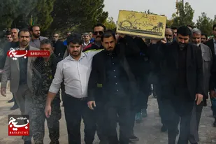 استقبال از پیکر شهید گمنام در منطقه ویژه اقتصادی سلفچگان