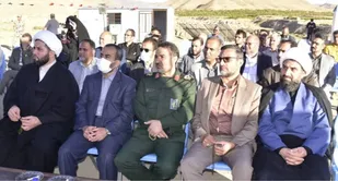 بازدید از پروژه احداث استخر ذخیره آب قنات بلده شهرستان فردوس