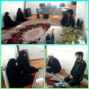 حضور مسئول دفتر نمایندگی ولی فقیه ناحیه مقاومت بسیج شهرستان رازوجرگلان در حوزه حضرت خدیجه(س)شهر راز