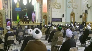 آیین بزرگداشت آیت الله مصباح یزدی از سوی رهبر معظم انقلاب در قم برگزار شد