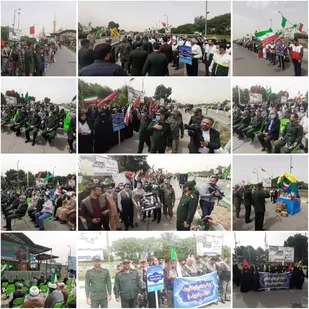 رزمایش جهادگران فاطمی در حرم بنیانگذار کبیر انقلاب اسلامی