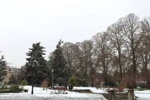 بارش زیبای برف بهاری در همدان