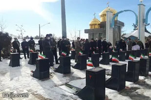 تجدید میثاق مسئولین تویسرکان با آرمان&zwnj;های شهدا
