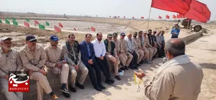 بازدید مسئولین استانی و شهرستانی از منطقه عملیاتی شلمچه با روایتگری سردار عراقی