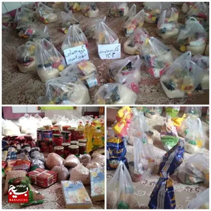 تقدیم مواد غذایی در بین نیازمندان راستاب