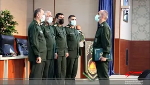 مراسم تکریم و معارفه جانشین فرمانده سپاه کربلا