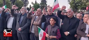 جشن مردمی حمایت از عملیات غرورآفرین &laquo; وعده صادق &raquo; در نوشهر