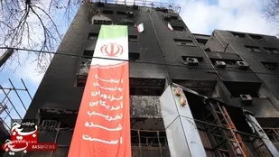 فضاسازی اماکن آسیب دیده از اغتشاش توسط دانشجویان بسیجی گیلان