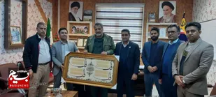 دیدار با فرمانده ناحیه مقاومت بسیج سپاه شهرستان زهک به مناسبت روز پاسدار