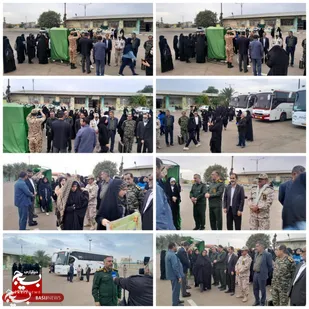 دانش آموزان دختر شهرستان بهبهان به مناطق عملیاتی جنوب اعزام شدند