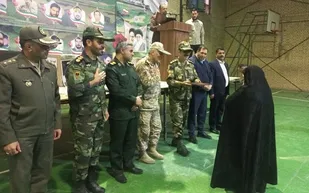 برگزاری یادواره شهدای مدافع  حرم ارتش و بسیج و گردان فاطمیون در شهرباغستان