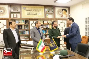آیین تکریم و معارفه فرمانده پایگاه بسیج کارمندی اداره کل کمیته امداد امام خمینی (ره) استان همدان