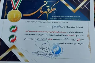 کسب مقام قهرمانی مسابقات کونگ فو آذربایجان شرقی توسط بانوی بسیجی