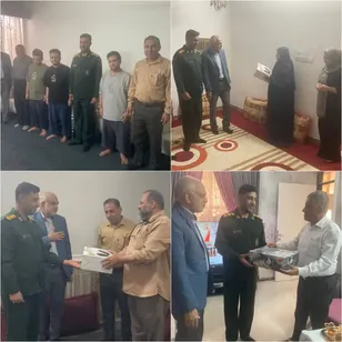 دیدار با ۱۲ خانواده شهید و جانباز در شهرستان بستک