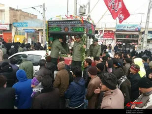 ورود پیکر مطهر شهید &laquo;شوهانی&raquo; به نهاوند