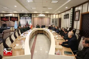 نشست مشترک فرمانده سپاه انصارالحسین(ع) با رئیس کل دادگستری و دادستان همدان