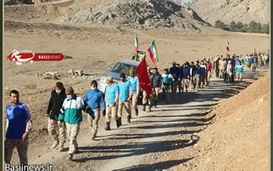 پیاده روی برد بلند رزمندگان گروه موشکی ۱۵ خرداد نیروی زمینی سپاه