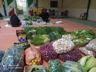 توزیع بسته&zwnj;های میوه توسط گروه&zwnj;های جهادی حوزه شهدای خواهرشهرستان بافق