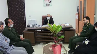 دیدار فرمانده سپاه دامغان با رئیس اداره آموزش و پرورش این شهرستان