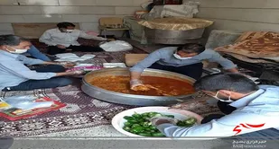 ذبح گوسفند وتوزیع هزارپرس غذادر بن