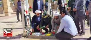 ادای احترام مسئولین فاریاب با مقام شامخ شهیدان