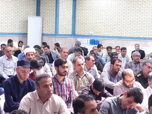 تجمع مردم آبدانان در پی اهانت به بقاع متبرکه