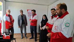 بازدید هیئت بازرسی جمعیت هلال&zwnj;احمر جمهوری اسلامی ایران از قرارگاه امداد و نجات اربعین حسینی علیه السلام در مرز میرجاوه