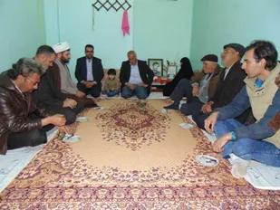 دیدار با خانواده ایثارگران پیربلوط