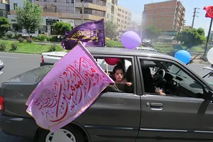برگزاری کاروان شادی خودرویی پایگاه های بسیج شهیدان شجاعی و ایوبی در کرج