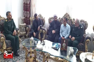 دیدار سردار مجیدی با خانواده شهید &laquo;چراغی&raquo; و &laquo;جلوه&raquo; در فامنین
