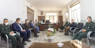 دیدار مدیر آموزش پرورش با فرمانده سپاه شهرستان محلات