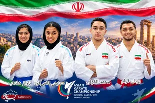 چهار مدال سهم کاراته&zwnj;کاهای کرمان در آوردگاه آسیایی اردن