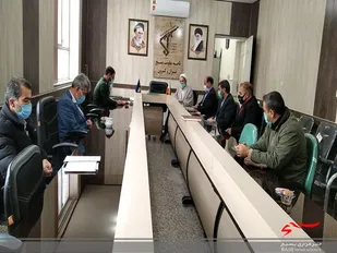 دیدار ریاست آموزش و پرورش شهرستان تیران و کرون وهمکاران از فرمانده ناحیه مقاومت بسیج تیران و کرون