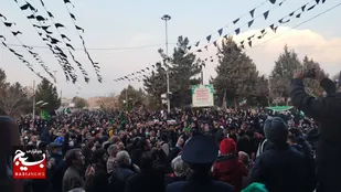 بر پایی دسته عزاداری همزمان با سالروز شهادت حضرت زهرا(س) در آستان مقدس امام زاده محمد(ع)