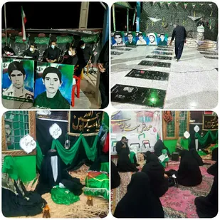 برگزاری شبی با شهدا در امامزاده عبدالله هندیجان