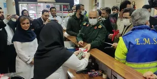 دیدار عیدانه فرمانده سپاه قدس گیلان با کادر درمان گیلان