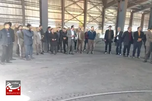 بازدید از کارخانه فروسیلیس دامغان به همت بسیج ادارات شهرستان