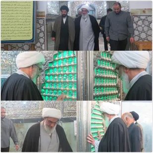 تشرف نماینده ولی فقیه در استان بوشهر به زیارت حرم جعفربن موسی الکاظم پیشوا