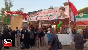 خدمت&zwnj;رسانی ۸ موکب استان البرز، به زائران اربعین حسینی، در مسیر نجف تا کربلا