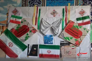 پایگاه های مقاومت بسیج روستا افتر در سرخه آذین بندی شد