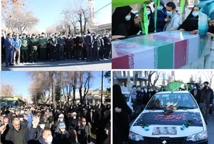 تشییع 8 شهید گمنام در شهرکرد