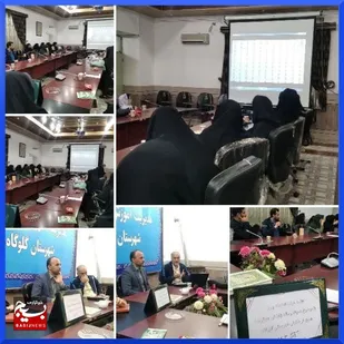 جلسه هیئت اندیشه ورز  با حضور فرهنگیان بسیجی در گلوگاه