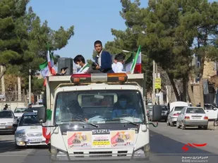 حضور شکوهمند مردم خواف در حرکت خودرویی در 42 سالگی انقلاب اسلامی