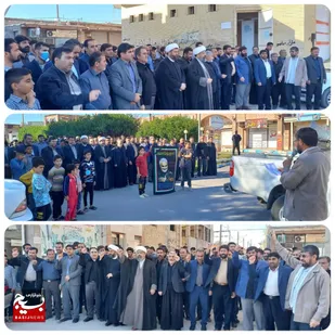 راهپیمایی مردم ولایتمدار شهرستان لالی در محکومیت جنایت تروریستی کرمان