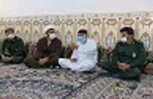 دیدارمسئول نمایندگی سپاه فنوج با امام جمعه اهل سنت این شهرستان