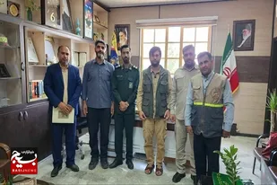 دیدار مسئول بسیج جامعه پزشکی ناحیه ویژه سپاه شهرستان زاهدان با مدیر کل بنیاد شهید و فرمانده سپاه زاهدان