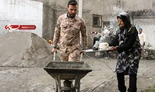 گروه های جهادی خانه 350 مددجویان سیل زده را تعمیر کردند
